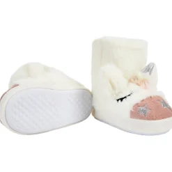 Pantoffels laarzen met faux fur eenhoorn meisjes