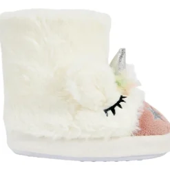 Pantoffels laarzen met faux fur eenhoorn meisjes