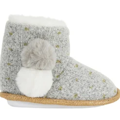 Pantoffels laarzen met pompons voor baby meisje
