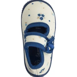Pantoffels met bloemenprint en strik meisjes