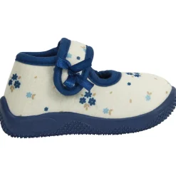 Pantoffels met bloemenprint en strik meisjes