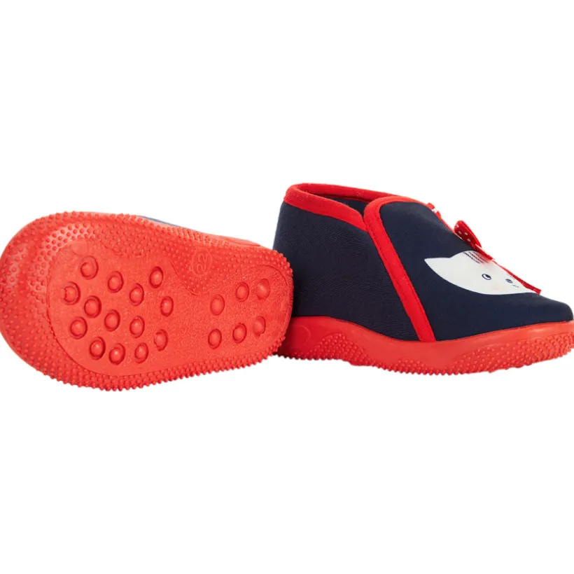 Pantoffels met kattenprint en fantasieknoop meisjes