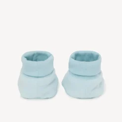 Pantoffels met olifantenpatch in fluweel voor babyjongens