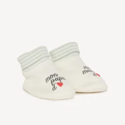 Pantoffels met print Mijn papa van liefde en Mijn mama van liefde voor baby