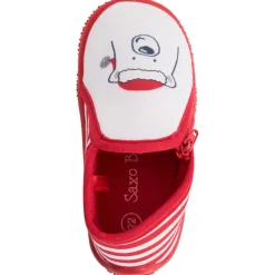 Pantoffels met strepen en kerstbeer voor baby's