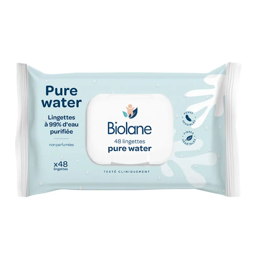 Paquet de 48 lingettes Pure Water