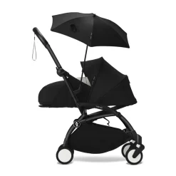 Parasol Stokke® YOYO zwart met UPF 50+ bescherming
