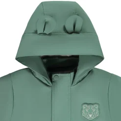 Parka gom met speelse tijgerkap voor baby jongen