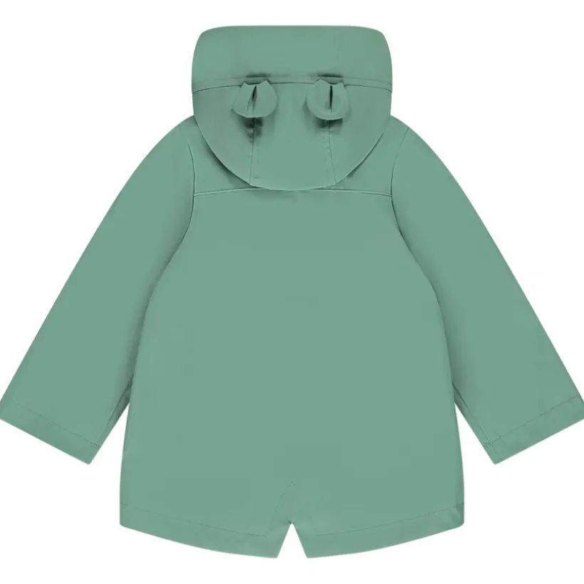 Parka gom met speelse tijgerkap voor baby jongen