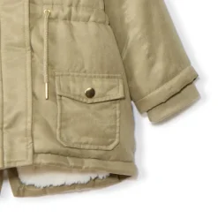 Parka Grand Froid met sherpa gevoerde kap voor babymeisje