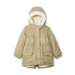 Parka Grand Froid met sherpa gevoerde kap voor babymeisje
