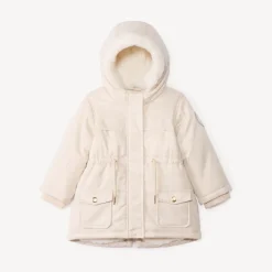 Parka Grand Froid met sherpa gevoerde kap voor babymeisje