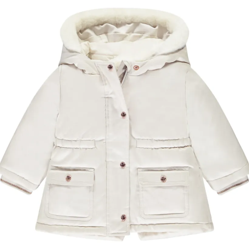 Parka 2 in 1 met mouwloos sherpa vest meisjes