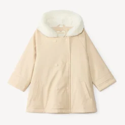 Parka meisjesbaby gevoerd met sherpa en capuchon