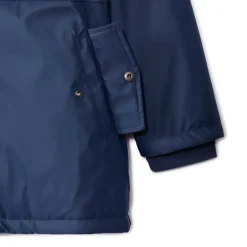 Parka met capuchon en rubber en micropolaire voering jongens
