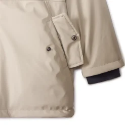 Parka met capuchon en rubber en micropolaire voering jongens