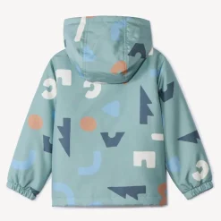 Parka met kap en arty print jongens