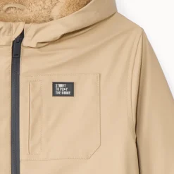 Parka met sherpa voering jongens