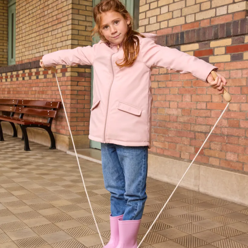 Parka met waterafstotende coating en sherpa-voering meisjes