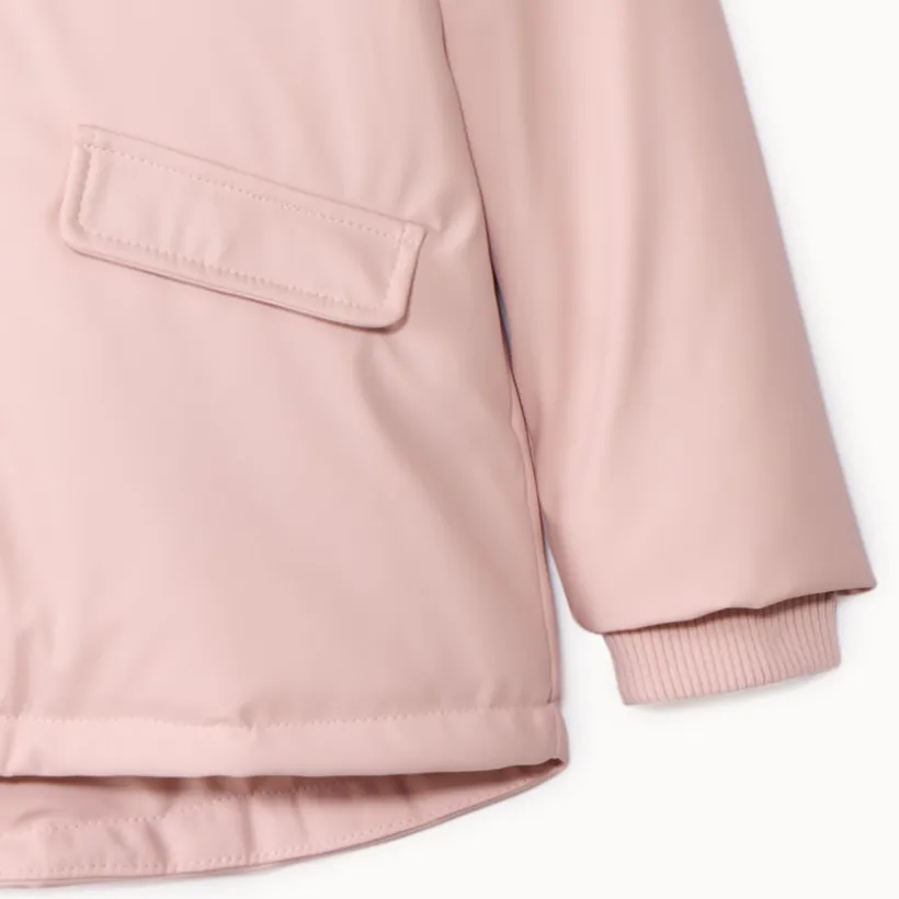Parka met waterafstotende coating en sherpa-voering meisjes