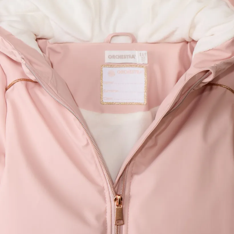 Parka met waterafstotende coating en sherpa-voering meisjes