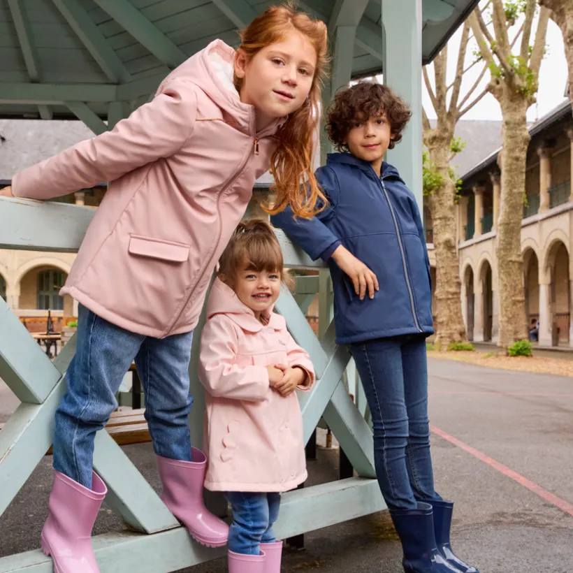 Parka met waterafstotende coating en sherpa-voering meisjes