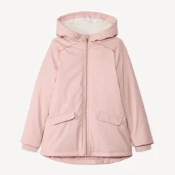Parka met waterafstotende coating en sherpa-voering meisjes