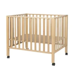 Park Amy met wielen - Hout Natural