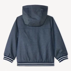 Parka van stof met capuchon voor jongen