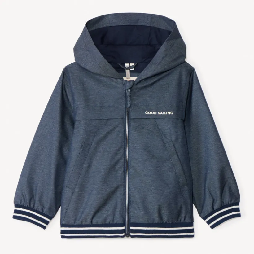 Parka van stof met capuchon voor jongen