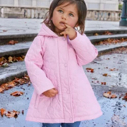 Parka voor babymeisjes met gevoerde hartjes