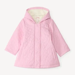 Parka voor babymeisjes met gevoerde hartjes
