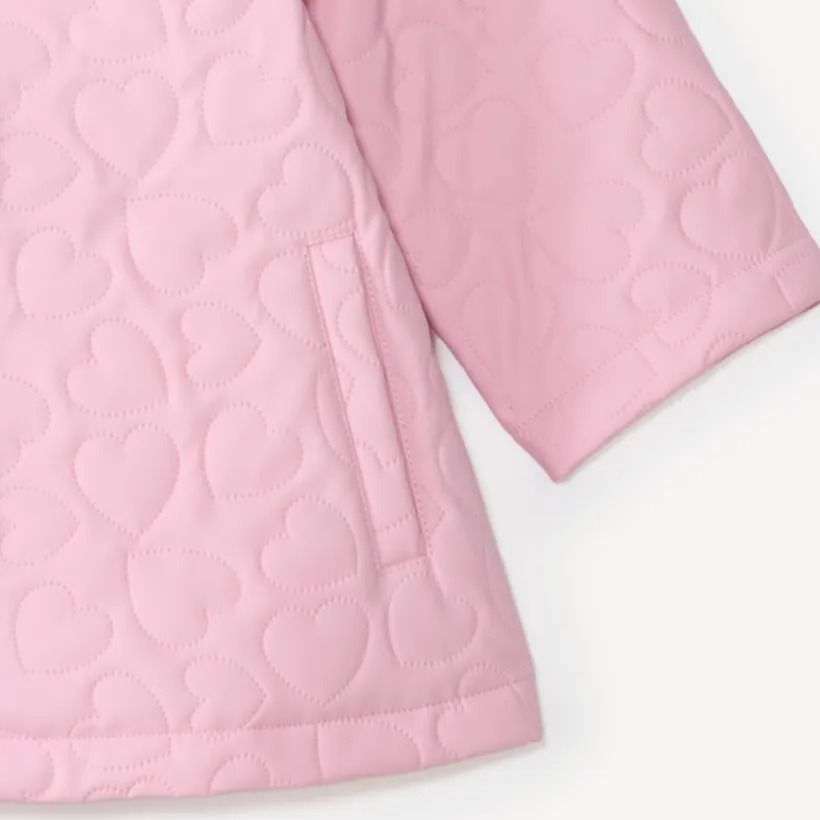 Parka voor babymeisjes met gevoerde hartjes