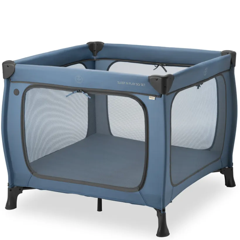 Park-reisbed + Matras Sleep N Play SQ Dark Blue