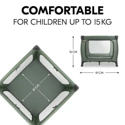 Park-reisbed + Matras Sleep N Play SQ Dark Green