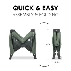 Park-reisbed + Matras Sleep N Play SQ Dark Green