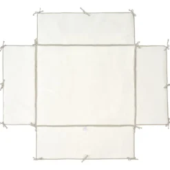Parktapijt met boord 75x95cm Veloudoux Fluffy Kaki