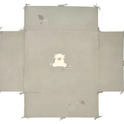 Parktapijt met boord 75x95cm Veloudoux Fluffy Kaki