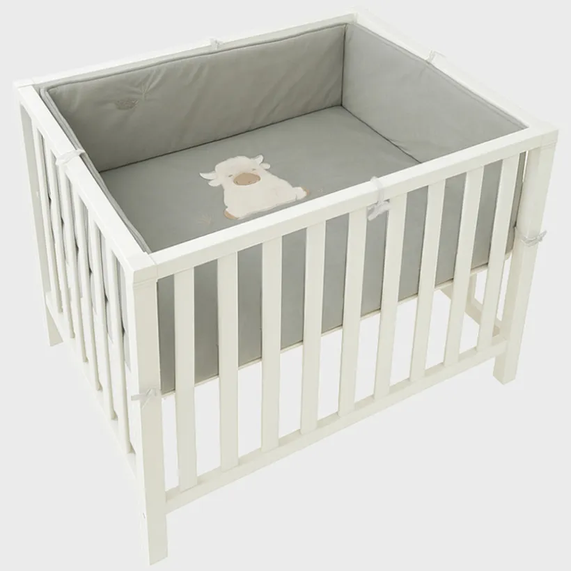 Parktapijt met boord 75x95cm Veloudoux Fluffy Kaki