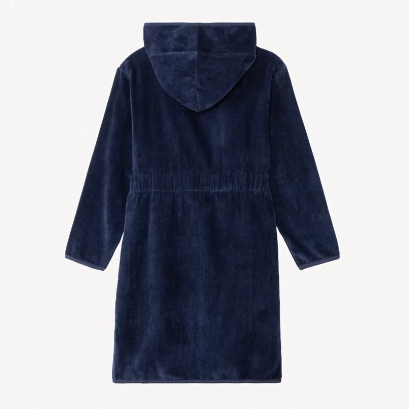 Peignoir éponge uni à capuche garçon