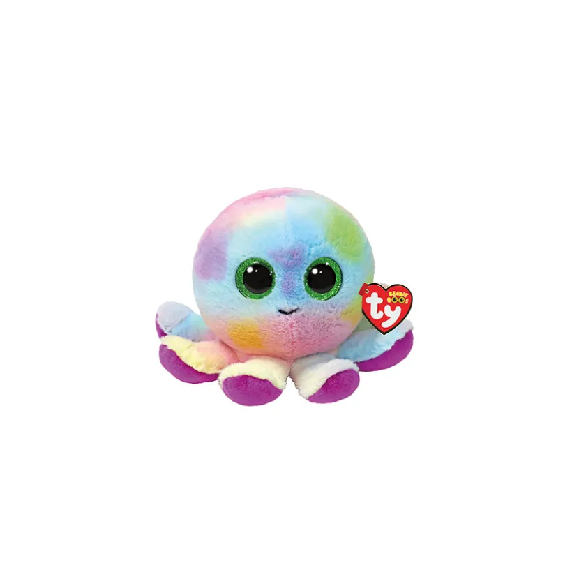 Peluche Beanie Boo's 15cm Bubbles le poulpe multicolore