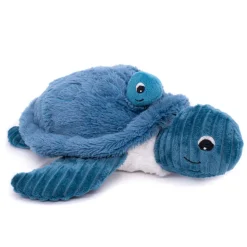 Peluche Ptipotos Tortue maman/bébé - Bleu