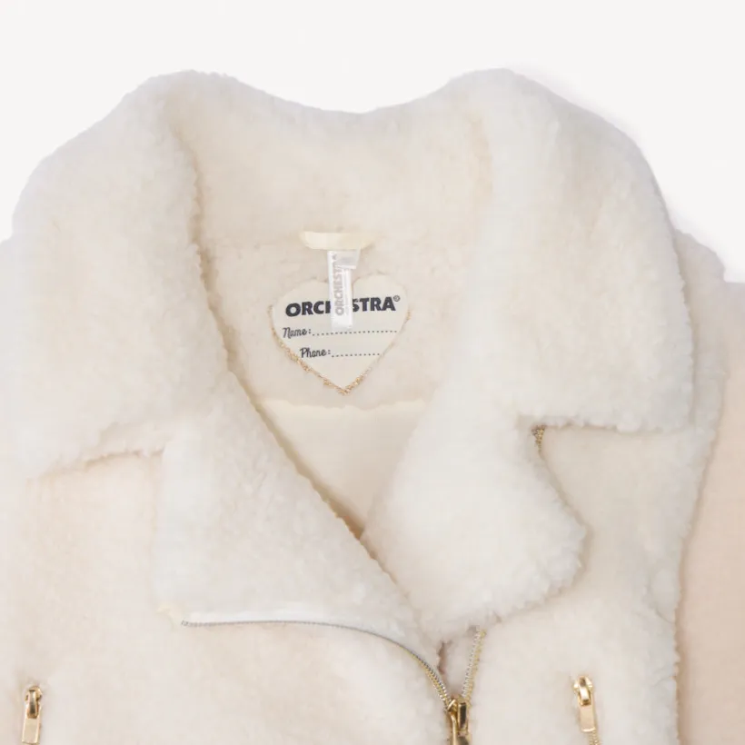 Perfecte sherpa teddy jas voor meisjesbaby's