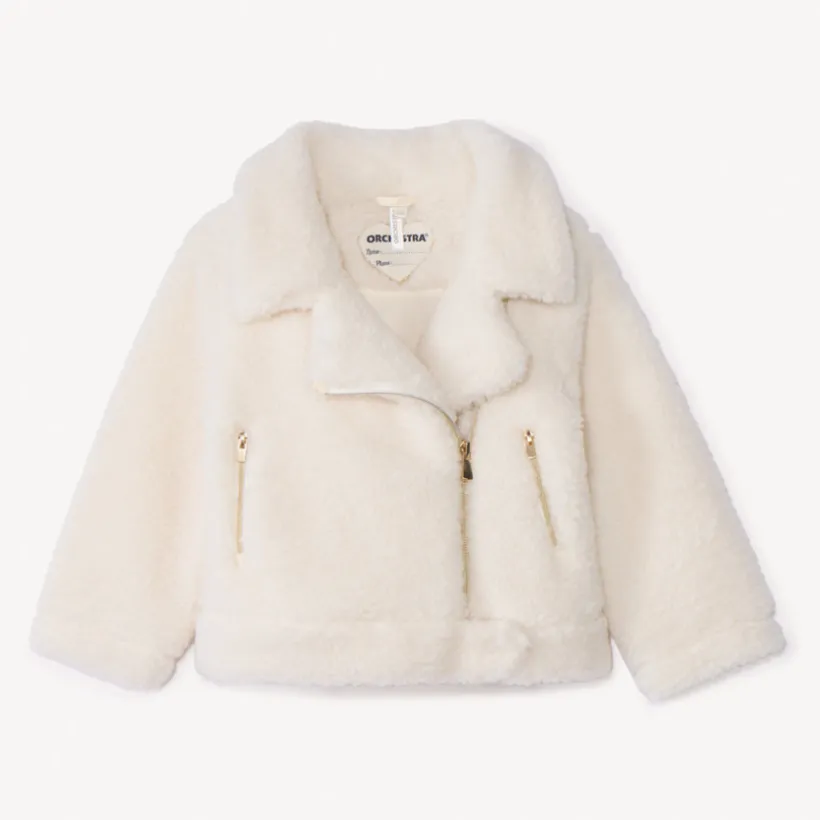 Perfecte sherpa teddy jas voor meisjesbaby's
