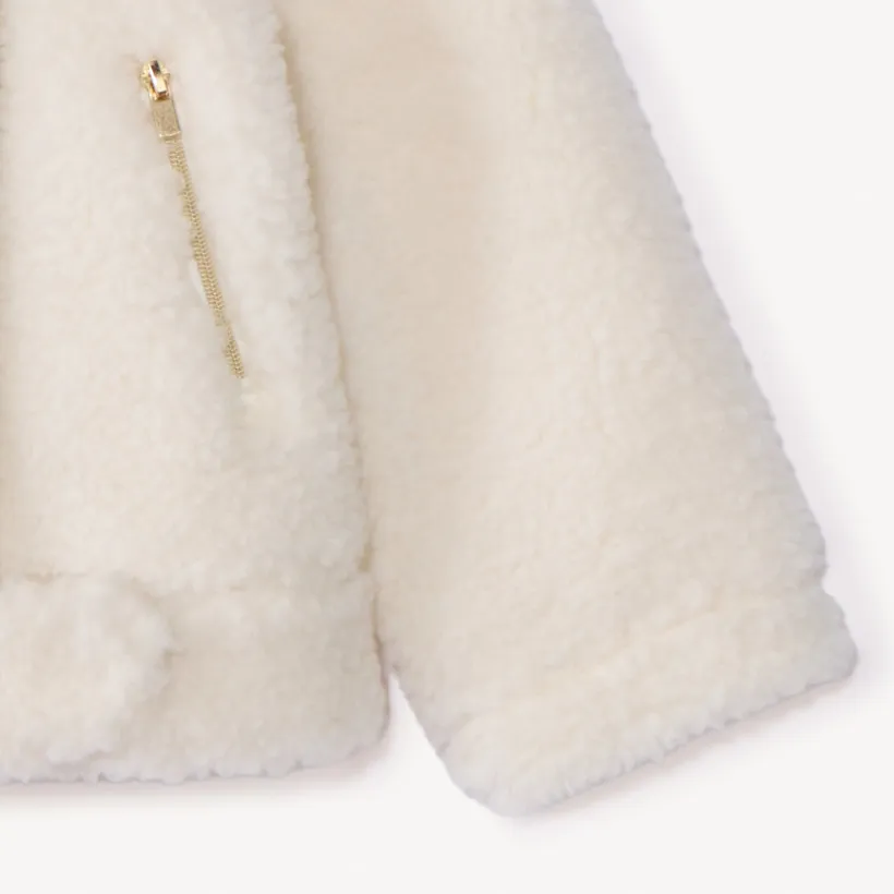 Perfecte sherpa teddy jas voor meisjesbaby's