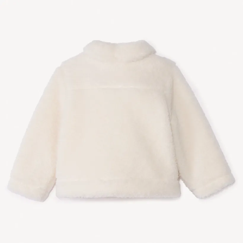 Perfecte sherpa teddy jas voor meisjesbaby's