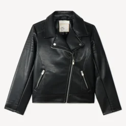 Perfecto girl jacket lined with sherpa