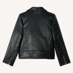 Perfecto girl jacket lined with sherpa