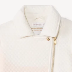 Perfectojas van fleece met doorgestikte look en sherpa-voering meisjes