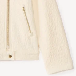 Perfecto van textuur jacquard in luipaardprint meisjes